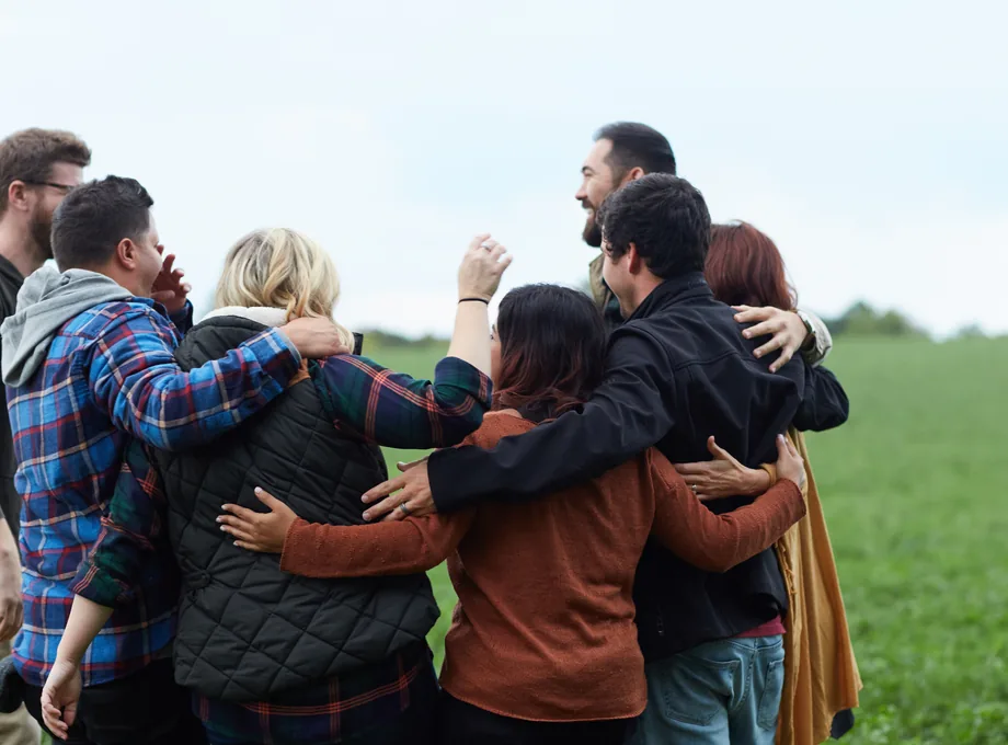 Support group gathered together