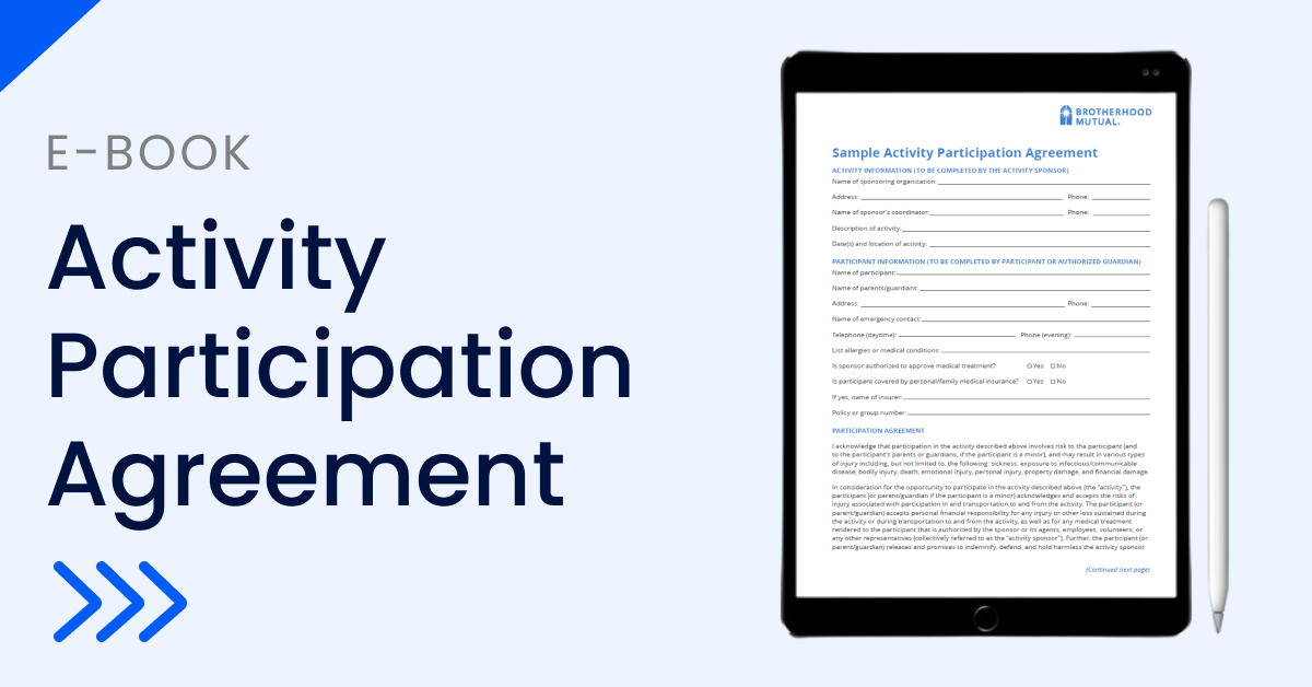 Sample Activity Participation Agreement