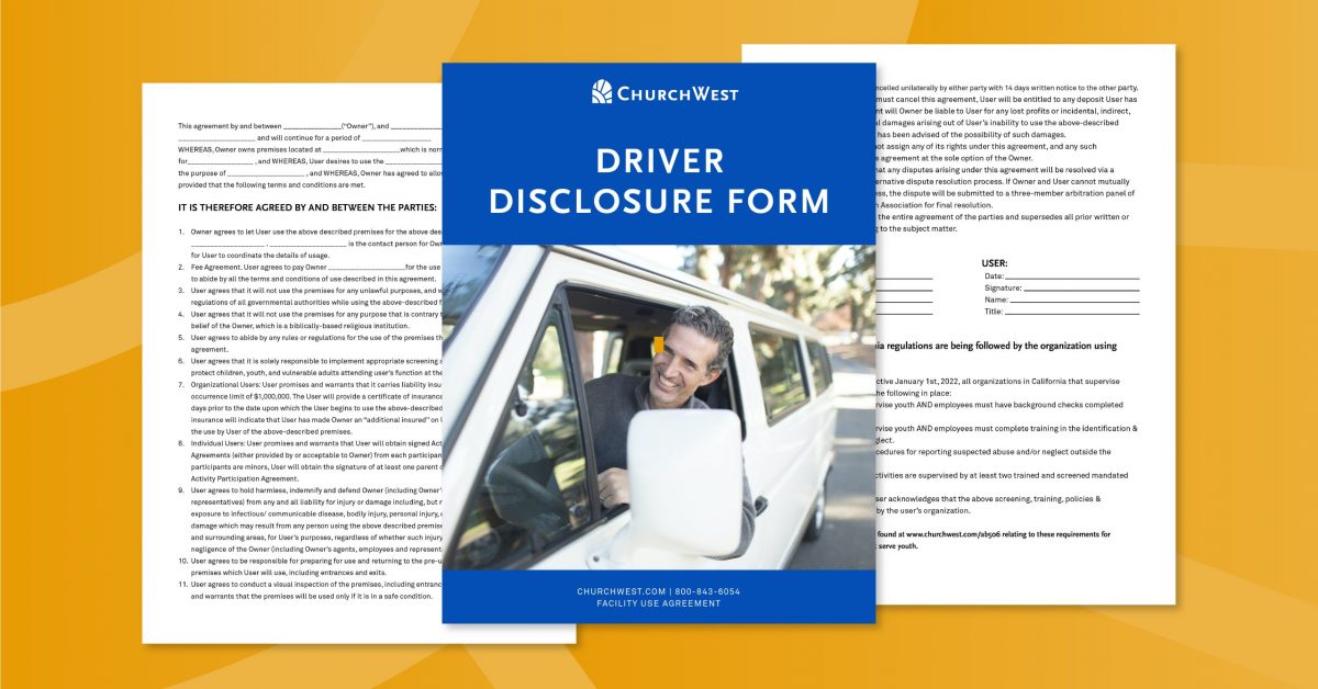 Sample Driver Disclosure Form