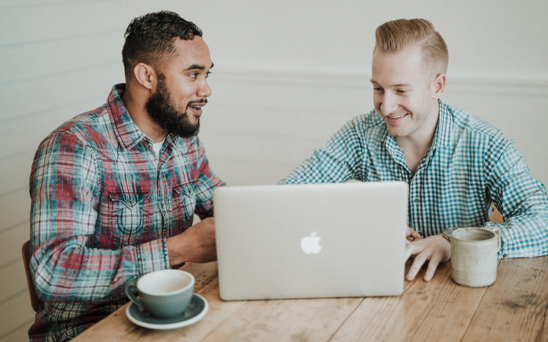 Two ministry leaders talking