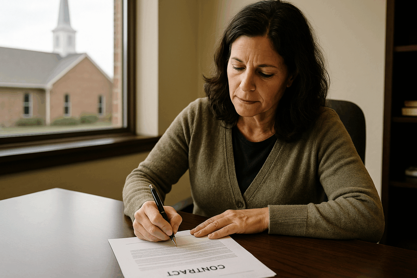 Admin signing contract